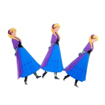 Mini Personagem E.V.A Anna Frozen c/6 Piffer