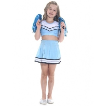 Fantasia Líder de Torcida Azul Infantil Sulamericana