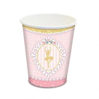 Copo de Papel Bailarina 180ml c/8 Junco