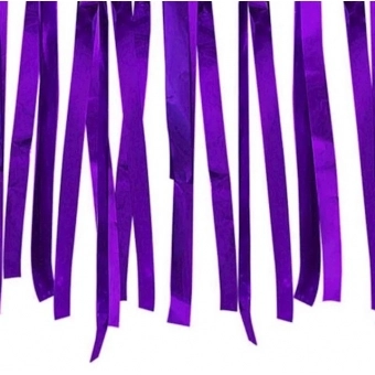Varal Decorativo de Fitas Metalizadas Roxo 10 Metros