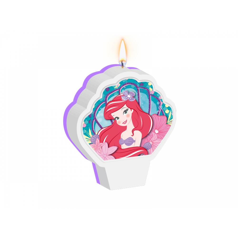 Vela de Aniversário Ariel Sereismo Regina - Temas Infantis