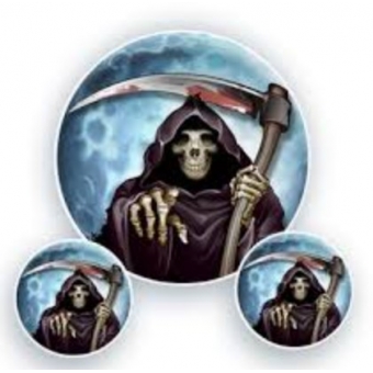 Kit Painel Halloween Morte c/3 Festa Maluca