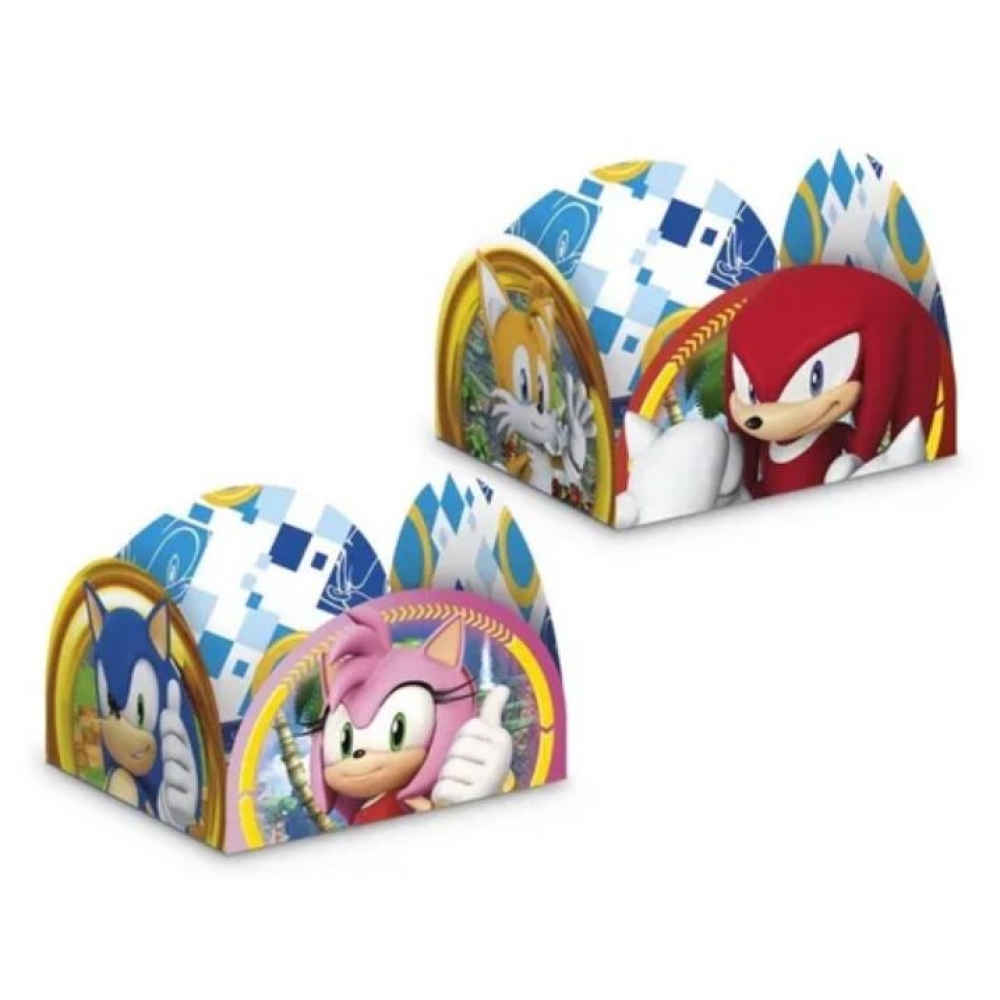 Porta Forminha Sonic c/50 Regina Festas - Temas Infantis
