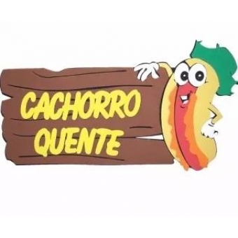 Placa Junina E.V.A Cachorro - Quente Grintoy