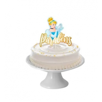 Decoração de Bolo Cinderela Clássica Regina Festas