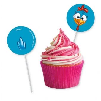 Bandeirinha Para Doces Galinha Pintadinha c/8 Festcolor