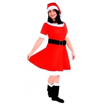 Fantasia Mamãe Noel Adulto Sulamericana