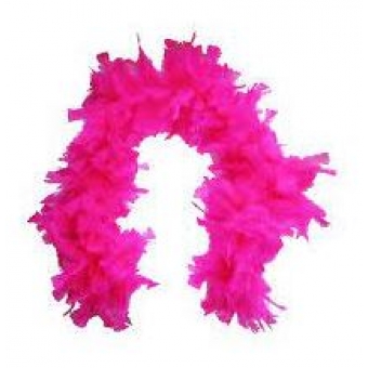 Estola de Penas Lisa Pink