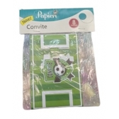 Convite Futebol c/8 Papieri - Temas Variados