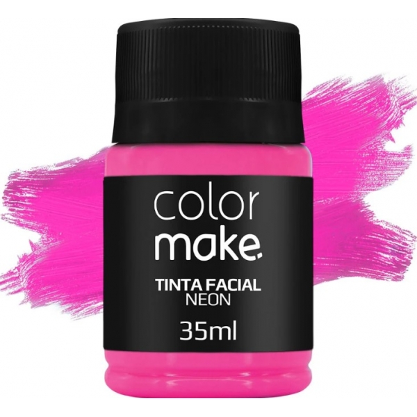 Tinta Facial Líquida 35ml Neon Pink Colormake - Pintura Facial