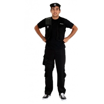 Fantasia Policial Tropa Adulto Sulamericana