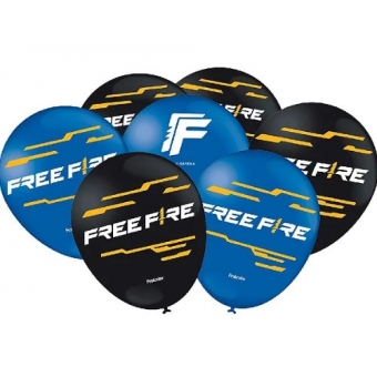 Balão Especial 9 Free Fire Gamer c/25 Festcolor