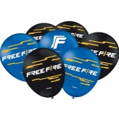 Balão Especial 9 Free Fire Gamer c/25 Festcolor - Temas Infantis