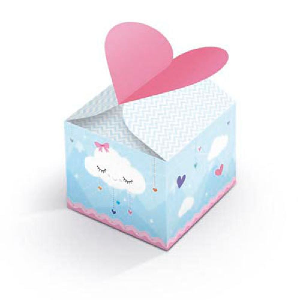 Caixa Para Lembrancinhas Chuva de Amor c/8 Junco - Temas Infantis