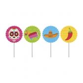 Topper Para Doces e Salgados Mexicano c/8 Junco - Temas Infantis