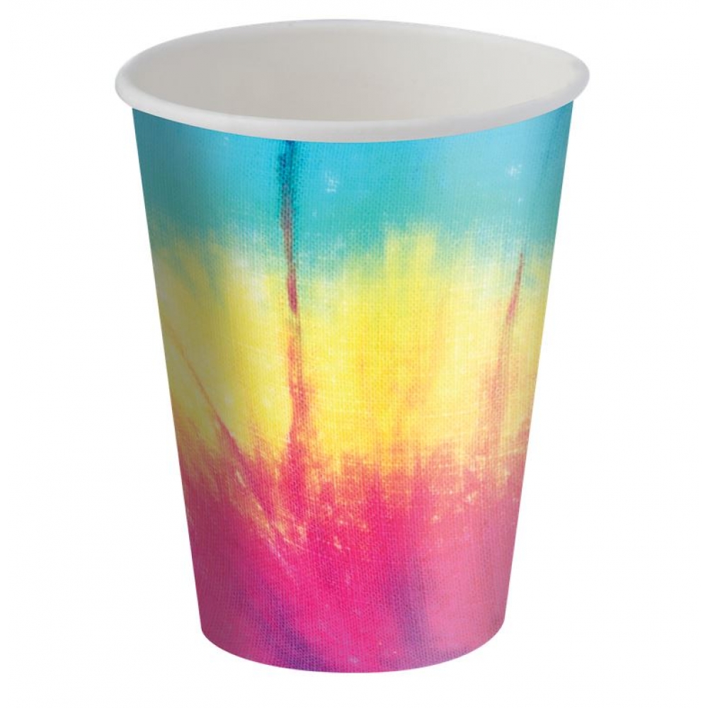 Copo de Papel Tie Dye 200ml c/8 Festcolor - Temas Infantis