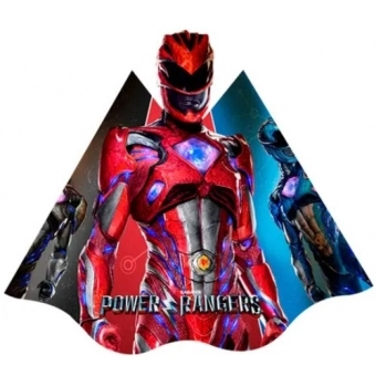 Chapéu Cone Power Rangers c/8 Regina Festas