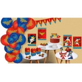 Kit Só Um Bolinho Mulher Maravilha Festcolor - Festa Infantil