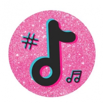 Painel Gigante Redondo Music Move Rosa Junco