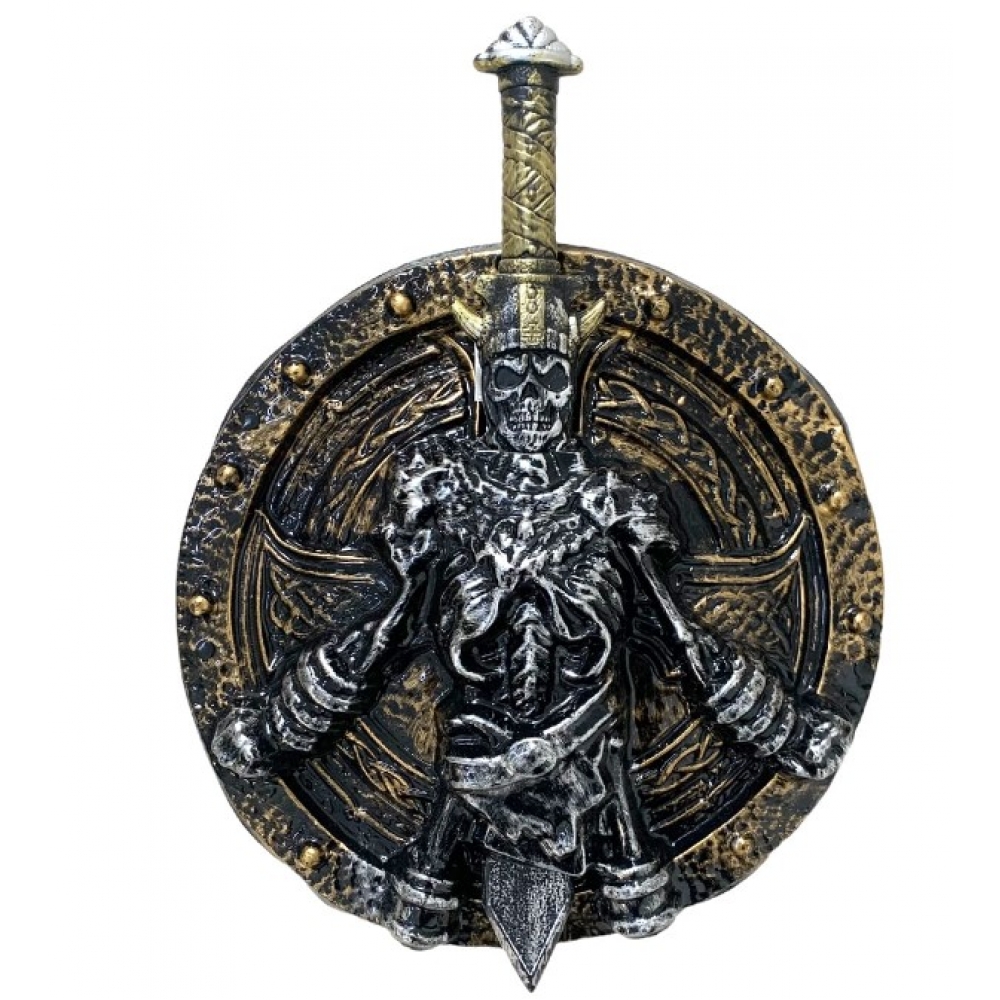 Escudo Com Espada Plástica - Acessórios para fantasia