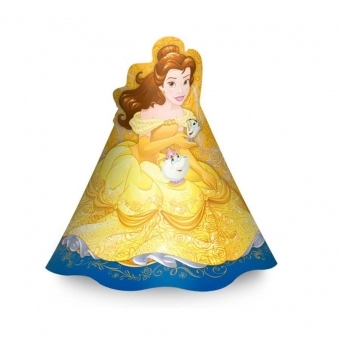 Chapéu Cone Bela e a Fera c/8 Regina Festas