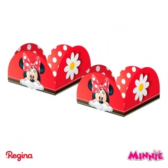 Porta Forminha Red Minnie c/50 Regina Festas