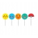 Topper Para Doces e Salgados Pocket Monsters c/8 Junco - Temas Infantis