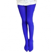 Meia Calça Lisa Azul Adulto - Acessórios para fantasia