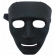 Máscara Plástica Halloween Sem Face Preta - Máscaras