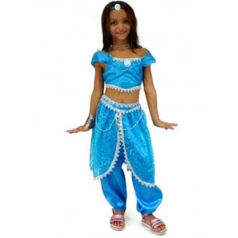 Fantasia Princesa Odalisca Safira Infantil Masquerade