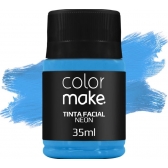 Tinta Facial Líquida 35ml Neon Azul Colormake - Pintura Facial