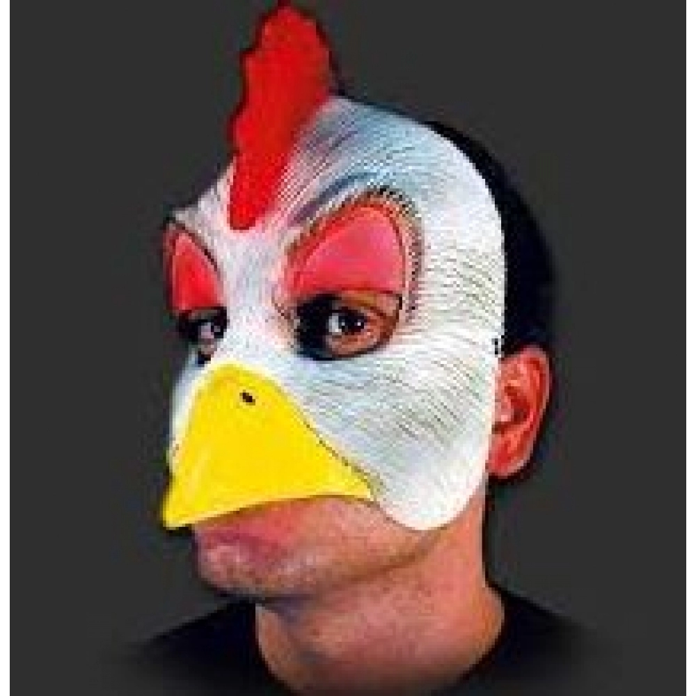 Máscara Látex Galo Metade Spook - Máscaras