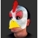 Máscara Látex Galo Metade Spook - Máscaras