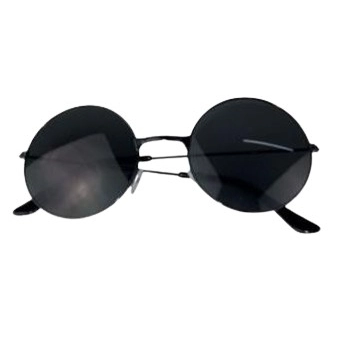 Óculos Fantasia Redondo Preto