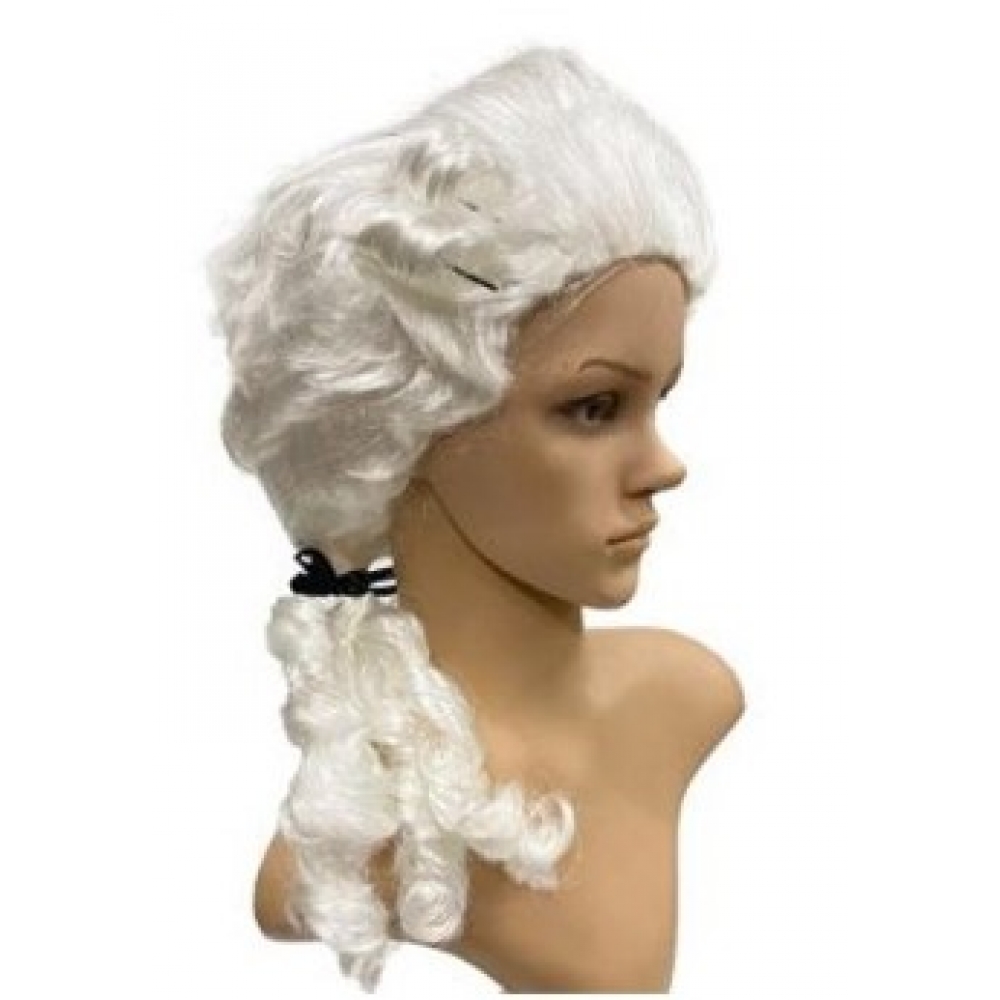 Peruca Sintética Branca Juiz Luiz XV Vitoriana - Perucas