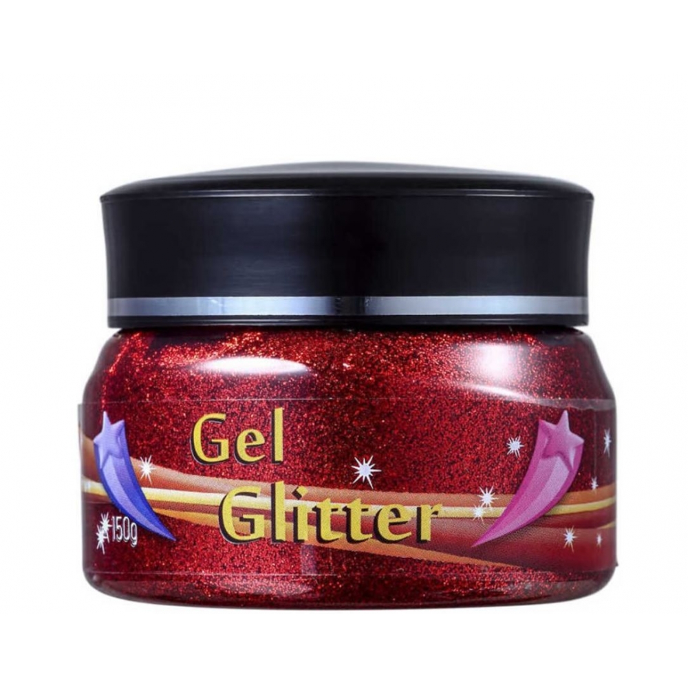 Gel Glitter 150g Colormake - Vermelho