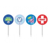 Toppers Para Doces e Salgados Battle Royale c/8 Junco - Temas Infantis