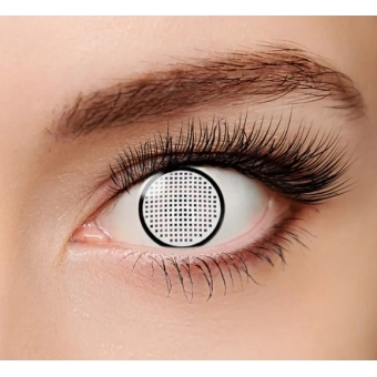 Lente de Contato Crazy Mesh Contorno Branca