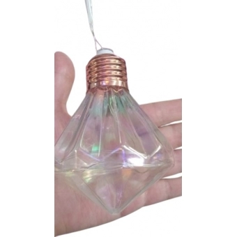 Pisca Luxo Diamante Fio de Fada 3 Metros 110V Branco Quente