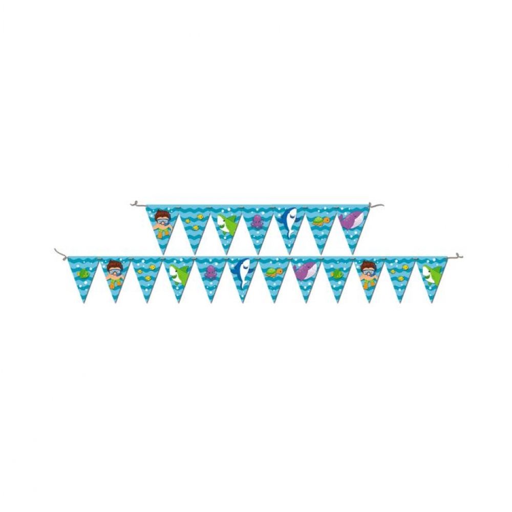 Faixa Decorativa Fundo do Mar Festcolor - Temas Infantis