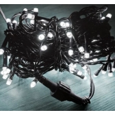 Pisca Fixo 100 Led 10 Metros 110V Branco Frio Fio Verde - Natal