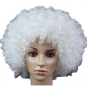 Peruca Sintética Black Power Branca