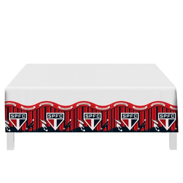 Toalha Plástica de Mesa São Paulo Festcolor - Clubes de Futebol