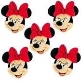 Mini Carinhas E.V.A  Minnie c/6 Piffer - Temas Infantis