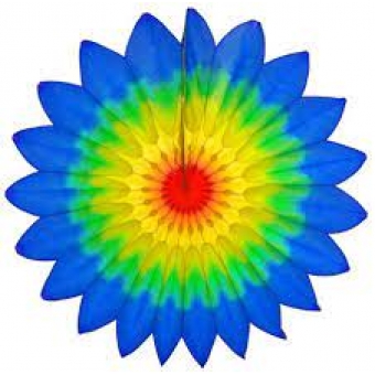 Margarida de Papel Primavera Arco Íris 630mm Girotoy