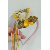 Tiara Junina Mini Chapéu Com Laço Duplo - Festa Junina