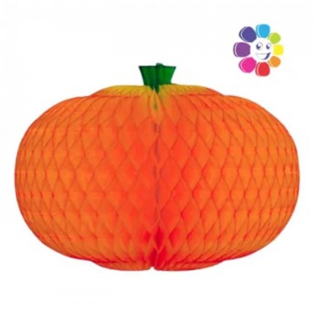 Enfeite Abóbora Halloween de Papel 42cm Girotoy - Halloween