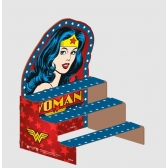 Escada Para Doces MDF Mulher Maravilha Festcolor - Temas Infantis