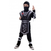 Fantasia Ninja Silver Infantil Sulamericana - Fantasias Infantis