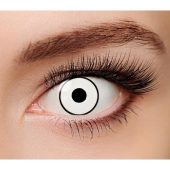 Lente de Contato Crazy Contorno Branca